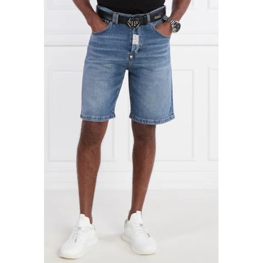 Philipp Plein Szorty Formentera | Regular Fit | denim ze sklepu Gomez Fashion Store w kategorii Spodenki męskie - zdjęcie 172789763