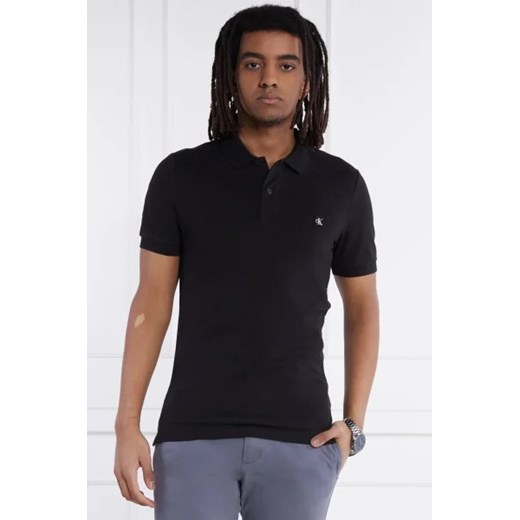 CALVIN KLEIN JEANS Polo EMBRO BADGE | Slim Fit ze sklepu Gomez Fashion Store w kategorii T-shirty męskie - zdjęcie 172790243