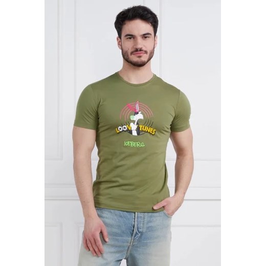 Iceberg T-shirt | Regular Fit ze sklepu Gomez Fashion Store w kategorii T-shirty męskie - zdjęcie 172790483