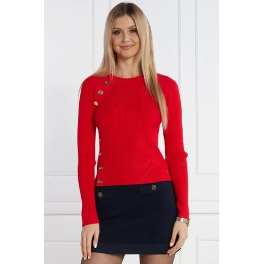 Michael Kors Sweter MK SNAP RAGLAN | Regular Fit ze sklepu Gomez Fashion Store w kategorii Swetry damskie - zdjęcie 172791211
