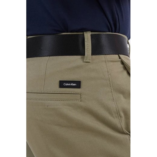 Calvin Klein Szorty + pasek MODERN TWILL | Slim Fit Calvin Klein 38 wyprzedaż Gomez Fashion Store