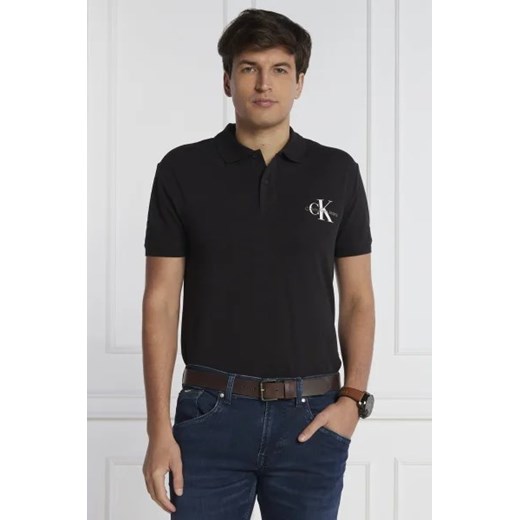 CALVIN KLEIN JEANS Polo MONOLOGO | Regular Fit ze sklepu Gomez Fashion Store w kategorii T-shirty męskie - zdjęcie 172793570