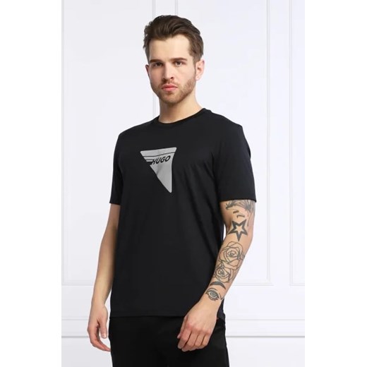 HUGO T-shirt Dagile_X | Slim Fit ze sklepu Gomez Fashion Store w kategorii T-shirty męskie - zdjęcie 172793680