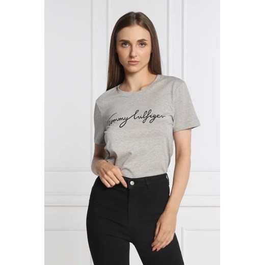 Tommy Hilfiger T-shirt | Regular Fit ze sklepu Gomez Fashion Store w kategorii Bluzki damskie - zdjęcie 172794531