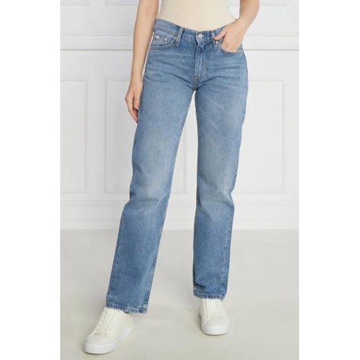 CALVIN KLEIN JEANS Jeansy LOW RISE STRAIGHT | Straight fit 30/30 promocyjna cena Gomez Fashion Store