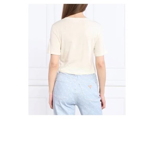 GUESS T-shirt SS RN PIERCING | Cropped Fit Guess XL okazja Gomez Fashion Store