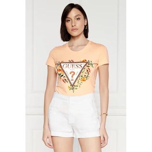 GUESS T-shirt TRIANGLE FLOWERS | Regular Fit Guess XXL Gomez Fashion Store okazja
