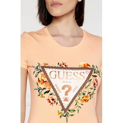 GUESS T-shirt TRIANGLE FLOWERS | Regular Fit Guess XS okazja Gomez Fashion Store