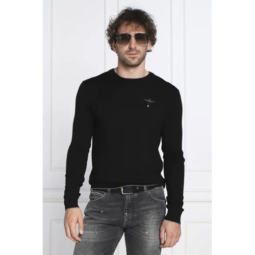 Aeronautica Militare Wełniany sweter | Regular Fit Aeronautica Militare XXL okazja Gomez Fashion Store