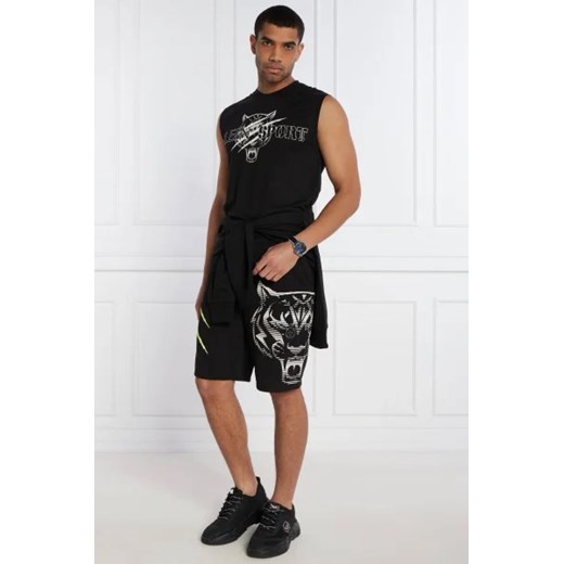 Plein Sport Szorty Tiger Line | Regular Fit Plein Sport XL okazyjna cena Gomez Fashion Store