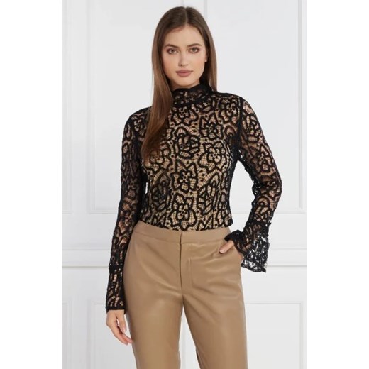 TWINSET Bluzka 2w1 | Slim Fit | z dodatkiem wełny Twinset L okazja Gomez Fashion Store