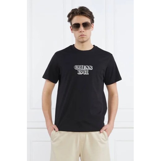 GUESS T-shirt SS CN GUESS EMBRO BO | Regular Fit ze sklepu Gomez Fashion Store w kategorii T-shirty męskie - zdjęcie 172798171