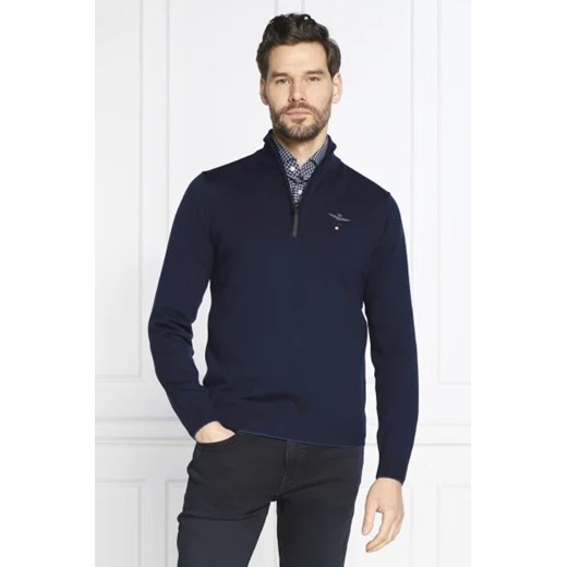 Aeronautica Militare Wełniany sweter | Slim Fit ze sklepu Gomez Fashion Store w kategorii Swetry męskie - zdjęcie 172798372