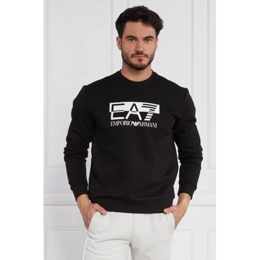 EA7 Ocieplana bluza | Regular Fit ze sklepu Gomez Fashion Store w kategorii Bluzy męskie - zdjęcie 172799104