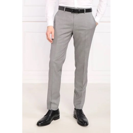 BOSS BLACK Wełniane spodnie H-Genius-MM-224 | Slim Fit ze sklepu Gomez Fashion Store w kategorii Spodnie męskie - zdjęcie 172799172