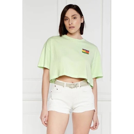 Tommy Jeans T-shirt Summer flag | Cropped Fit ze sklepu Gomez Fashion Store w kategorii Bluzki damskie - zdjęcie 172799214