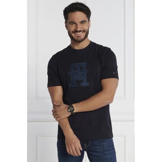 Tommy Hilfiger T-shirt MONOGRAM APPLIQUE | Regular Fit ze sklepu Gomez Fashion Store w kategorii T-shirty męskie - zdjęcie 172799403