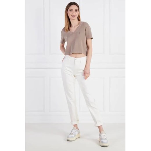 CALVIN KLEIN JEANS T-shirt WAFFLE | Cropped Fit S Gomez Fashion Store okazja
