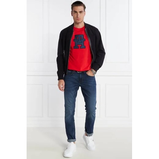 Tommy Hilfiger T-shirt MONOGRAM APPLIQUE | Regular Fit Tommy Hilfiger M okazja Gomez Fashion Store
