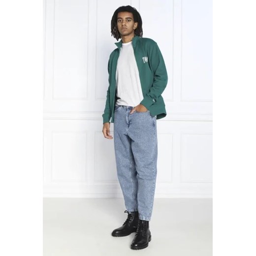 Bluza męska Tommy Jeans zielona bawełniana w stylu młodzieżowym