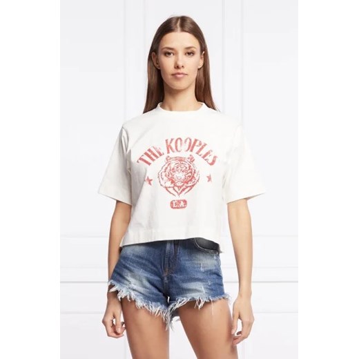 The Kooples T-shirt | Cropped Fit ze sklepu Gomez Fashion Store w kategorii Bluzki damskie - zdjęcie 172800863