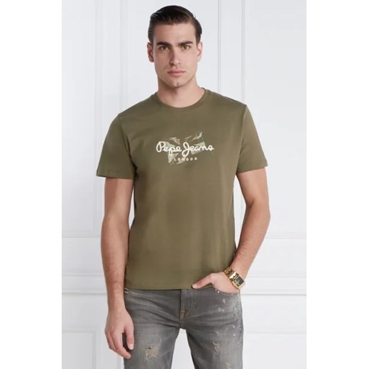 Pepe Jeans London T-shirt COUNT | Slim Fit ze sklepu Gomez Fashion Store w kategorii T-shirty męskie - zdjęcie 172801711