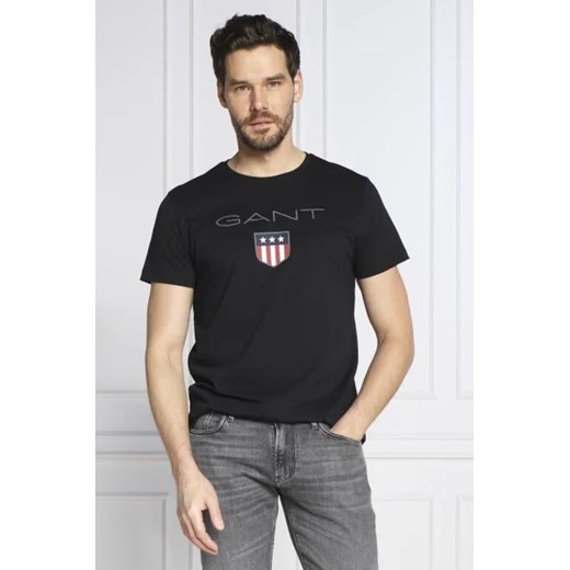 Gant T-shirt SHIELD SS | Regular Fit Gant M wyprzedaż Gomez Fashion Store