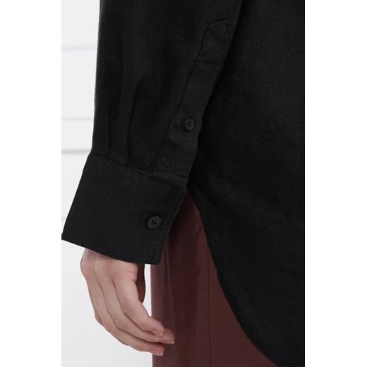 Samsøe Samsøe Lniana koszula salova | Loose fit M wyprzedaż Gomez Fashion Store