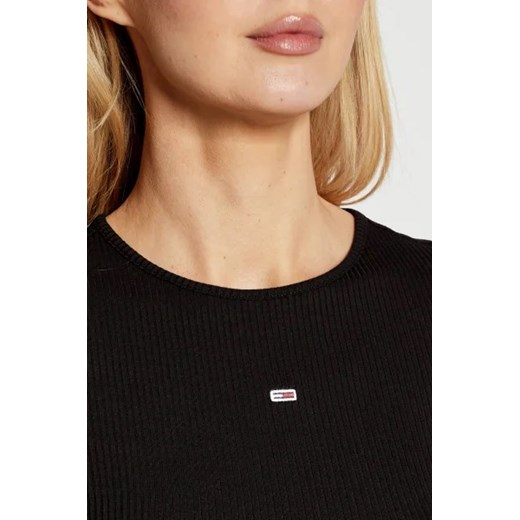 Tommy Jeans Bluzka GATHERING | Cropped Fit Tommy Jeans XS promocyjna cena Gomez Fashion Store