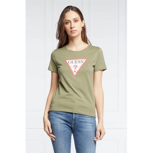 GUESS T-shirt ORIGINAL | Regular Fit ze sklepu Gomez Fashion Store w kategorii Bluzki damskie - zdjęcie 172802962