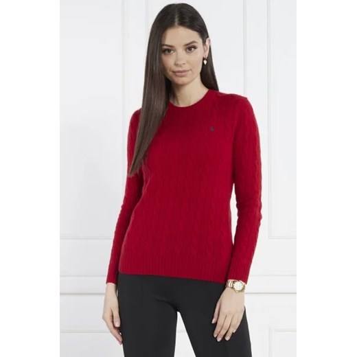 POLO RALPH LAUREN Wełniany sweter JULIANNA | Slim Fit | z dodatkiem kaszmiru ze sklepu Gomez Fashion Store w kategorii Swetry damskie - zdjęcie 172803381