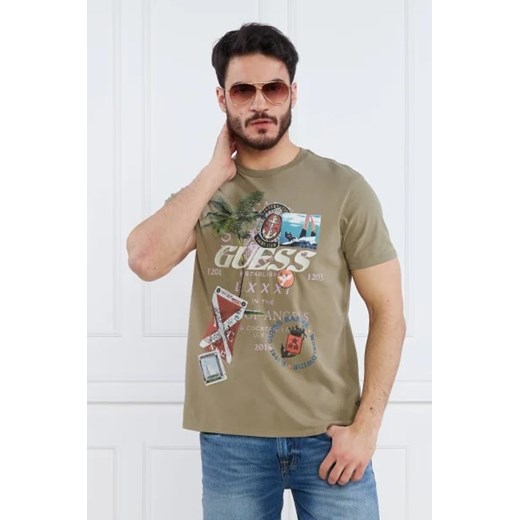 GUESS T-shirt | Regular Fit ze sklepu Gomez Fashion Store w kategorii T-shirty męskie - zdjęcie 172803542