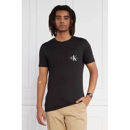 CALVIN KLEIN JEANS T-shirt | Slim Fit ze sklepu Gomez Fashion Store w kategorii T-shirty męskie - zdjęcie 172803794