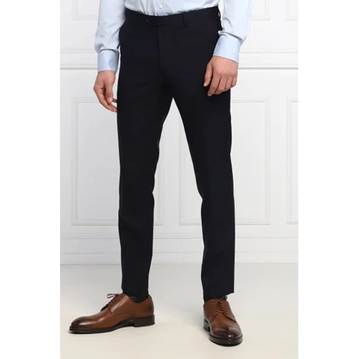 Oscar Jacobson Wełniane spodnie Denz | Slim Fit ze sklepu Gomez Fashion Store w kategorii Spodnie męskie - zdjęcie 172803834