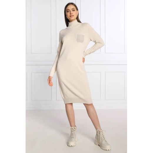 Peserico Wełniana sukienka | z dodatkiem jedwabiu Peserico 38 wyprzedaż Gomez Fashion Store