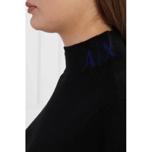 Armani Exchange Sweter | Regular Fit | z dodatkiem wełny Armani Exchange S promocja Gomez Fashion Store