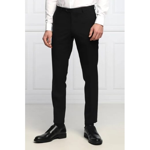 Oscar Jacobson Wełniane spodnie Denz | Slim Fit ze sklepu Gomez Fashion Store w kategorii Spodnie męskie - zdjęcie 172804440