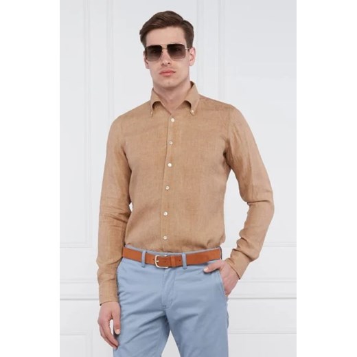 Emanuel Berg Lniana koszula bellagio | Slim Fit Emanuel Berg 40 Gomez Fashion Store okazja