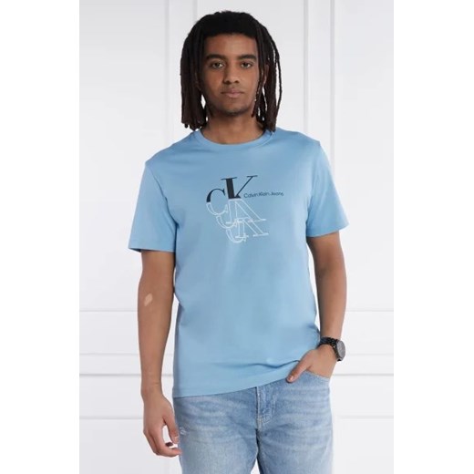CALVIN KLEIN JEANS T-shirt MONOGRAM ECHO GRAPHIC | Regular Fit ze sklepu Gomez Fashion Store w kategorii T-shirty męskie - zdjęcie 172804734