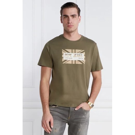 Pepe Jeans London T-shirt credick | Regular Fit ze sklepu Gomez Fashion Store w kategorii T-shirty męskie - zdjęcie 172805414
