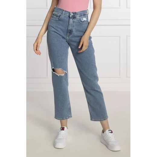 Jeansy damskie Tommy Jeans z elastanu