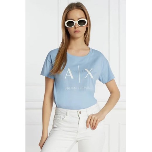Armani Exchange T-shirt | Regular Fit ze sklepu Gomez Fashion Store w kategorii Bluzki damskie - zdjęcie 172807864