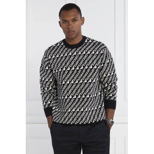 Emporio Armani Sweter PULLOVER | Regular Fit | z dodatkiem wełny ze sklepu Gomez Fashion Store w kategorii Swetry męskie - zdjęcie 172807902
