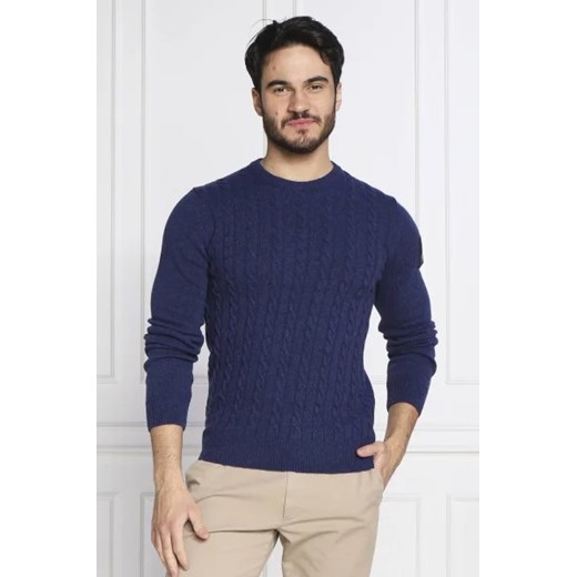 Aeronautica Militare Wełniany sweter | Slim Fit ze sklepu Gomez Fashion Store w kategorii Swetry męskie - zdjęcie 172807911