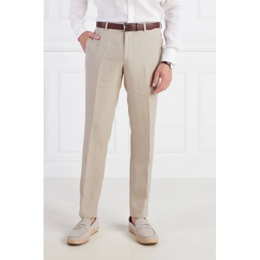 Oscar Jacobson Lniane spodnie | Regular Fit ze sklepu Gomez Fashion Store w kategorii Spodnie męskie - zdjęcie 172808430