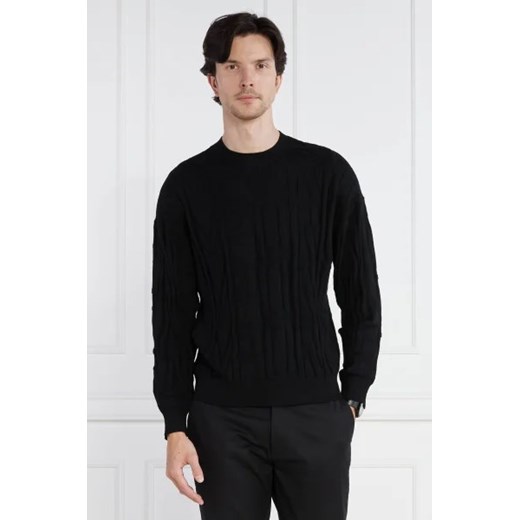 Emporio Armani Wełniany sweter | Regular Fit ze sklepu Gomez Fashion Store w kategorii Swetry męskie - zdjęcie 172808453