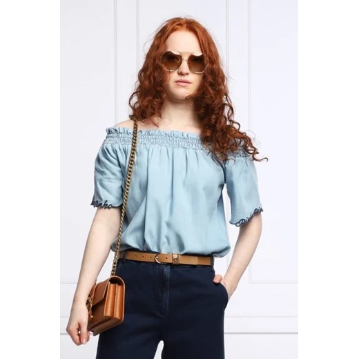 Pinko Bluzka INTUITIVA | Relaxed fit | denim Pinko S okazja Gomez Fashion Store