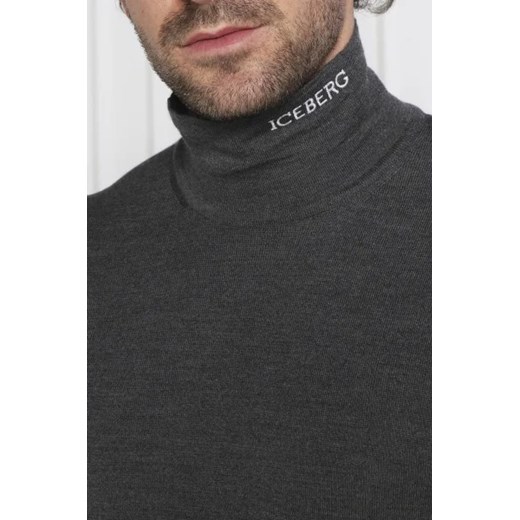 Iceberg Wełniany golf | Slim Fit Iceberg XXL promocja Gomez Fashion Store