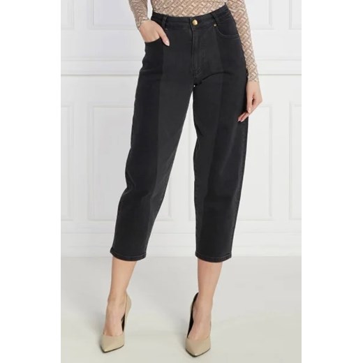 Pinko Jeansy MADDIE BELT MOM FIT DENIM BLA | Regular Fit Pinko 30 Gomez Fashion Store okazja