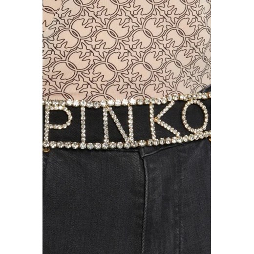 Pinko Jeansy MADDIE BELT MOM FIT DENIM BLA | Regular Fit Pinko 28 promocyjna cena Gomez Fashion Store